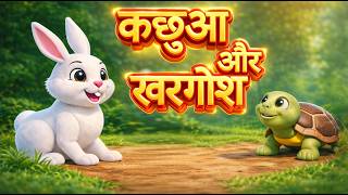 Hare & Tortoise कछुआ और खरगोश L Hindi Story L Jingle Toons