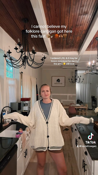 New Taylor Swift folklore cardigan try on 🧶🪶🫶🏼 #folklore #taylorswiftcardigan #swiftie