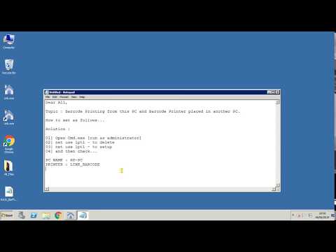 Topic NET USE LPT1 Command