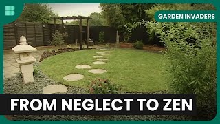 Creating a Japanese Haven in 24 Hours  Garden Invaders  S01 EP22  Garden Makeover