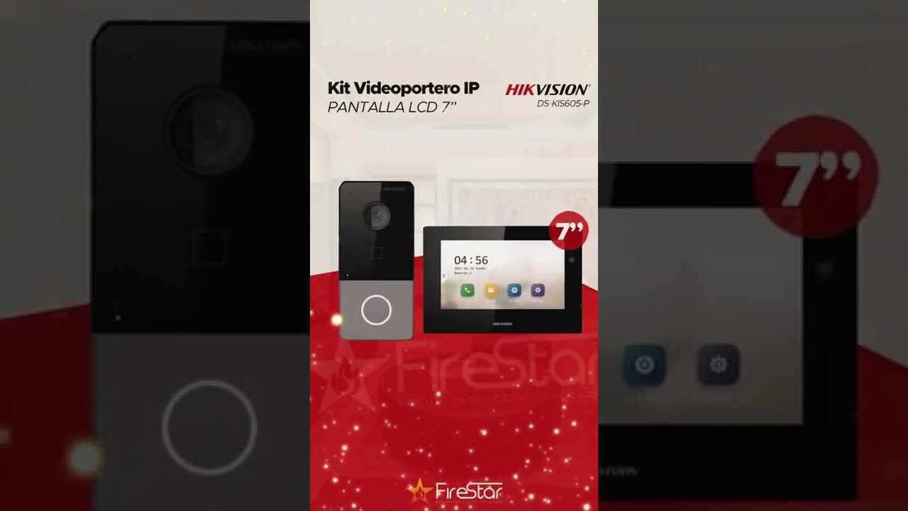 Kit VideoPortero IP Pantalla LCD 7" KIS605-P