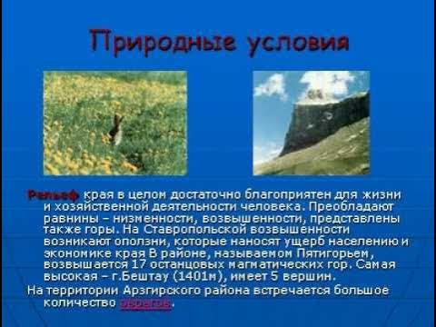 Проект природа ставропольского края 3 класс