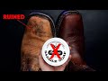 Stop ruining your boots with saddle soap  how to clean and condition leather boots the right way
