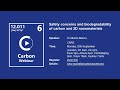 Carbon Webinar 7 - Safety concerns and biodegradability of carbon and 2D nanomaterials