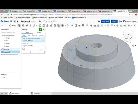 OnShape Revolve Tutorial