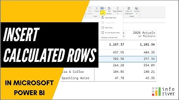 Insert Calculated Rows in Microsoft Power BI