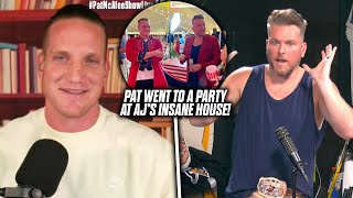 Pat McAfee Finally Got To See AJ Hawk's RIDICULOUS House