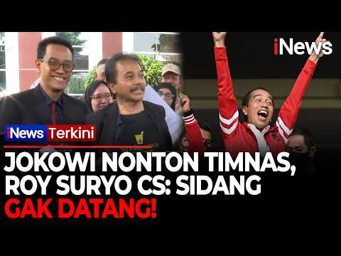 PANAS! Roy Suryo Cs Sentil Jokowi: Nonton Bola Datang, Sidang Tak Datang | iNews Terkini