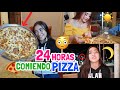 24 HORAS COMIENDO soló PIZZA 🍕EN UN RESTAURANTE 🕌*nos echaron* 😣| Jaque Argaes