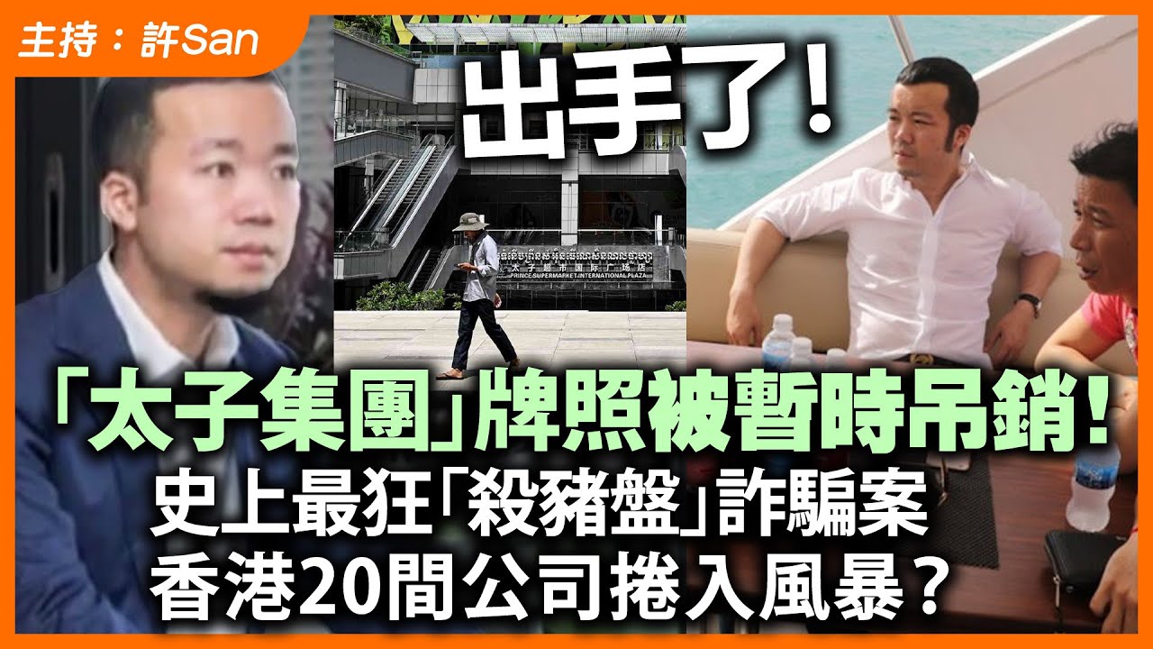 出手了！「太子集團」牌照被暫時吊銷！史上最狂「殺豬盤」詐騙案 ，香港20間公司捲入風暴？