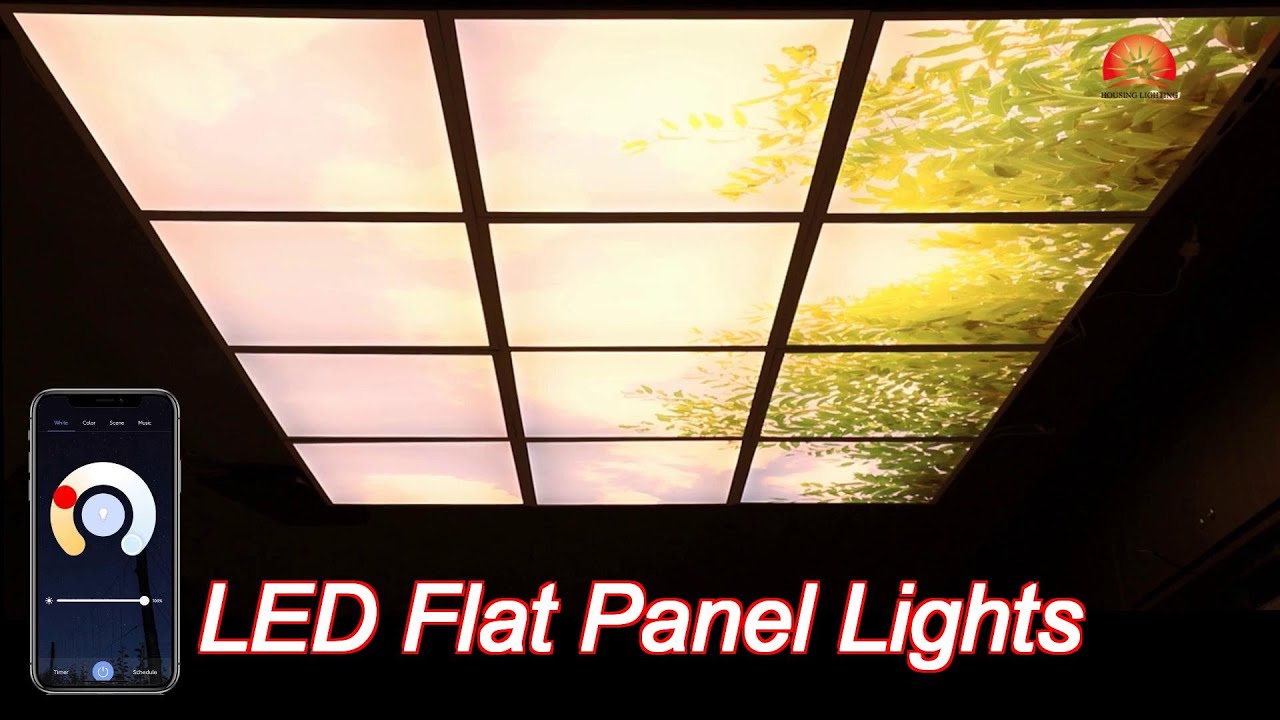 24 inch 2x2 6060 40w smart natural light led panel dimmable embedded ...