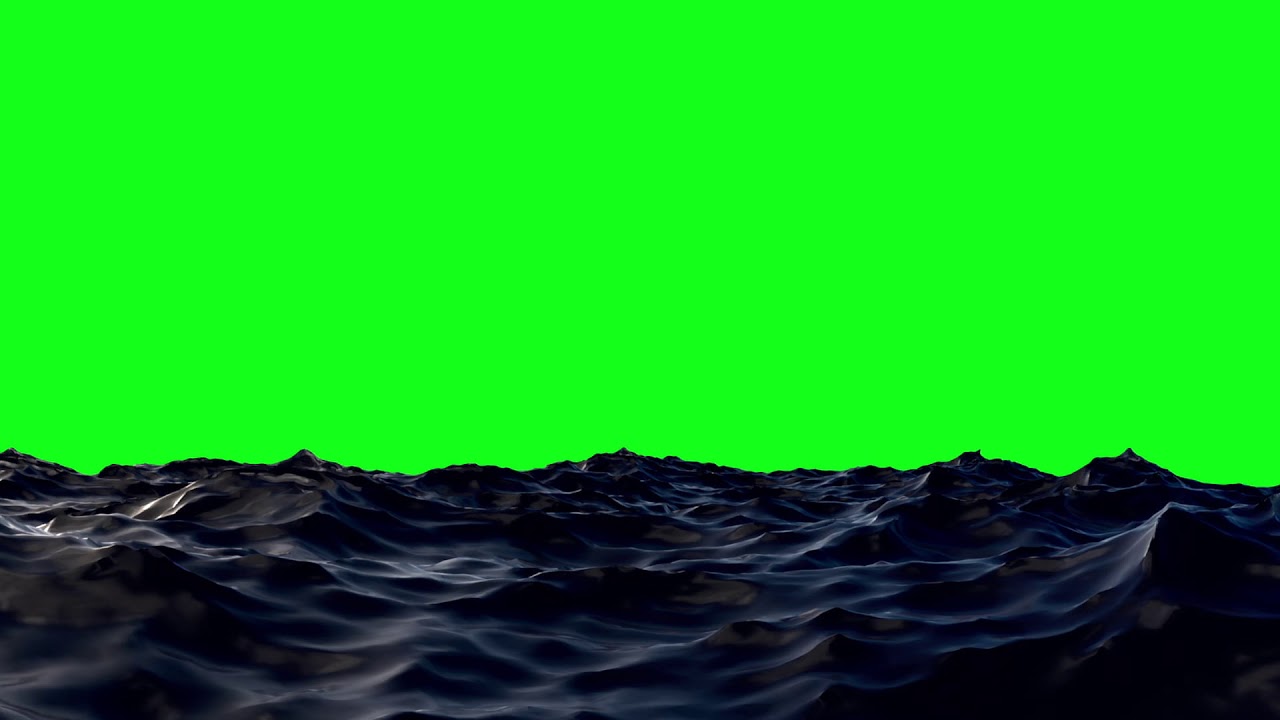 Rough sea green screen loop free YouTube