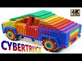 DIY - How To Make Tesla Cybertruck From Magnetic Balls Satisfying  Magnet World Series