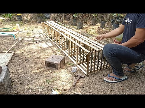 Cara Membuat Tempat Ayam Bertelur Dari Bambu