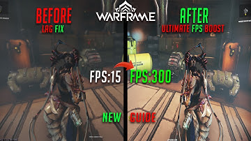 New Guide For (FPS BOOST) in Warframe Lag Fix 2022 (f4fix)