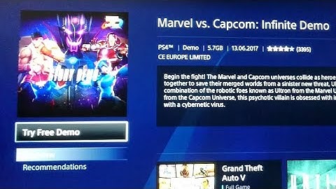 Marvel vs.capcom: Infinite (FREE DEMO) PS4