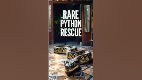 RARE PYTHON RESCUE #duet #wildliferescue #wildlife #funny #memes #animals #automobile #viralvideo