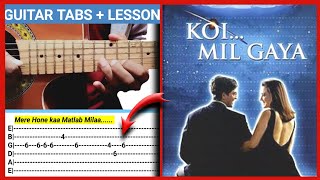 koi mil gaya song full guitar tabs + lesson/Valentine's special🔥👍