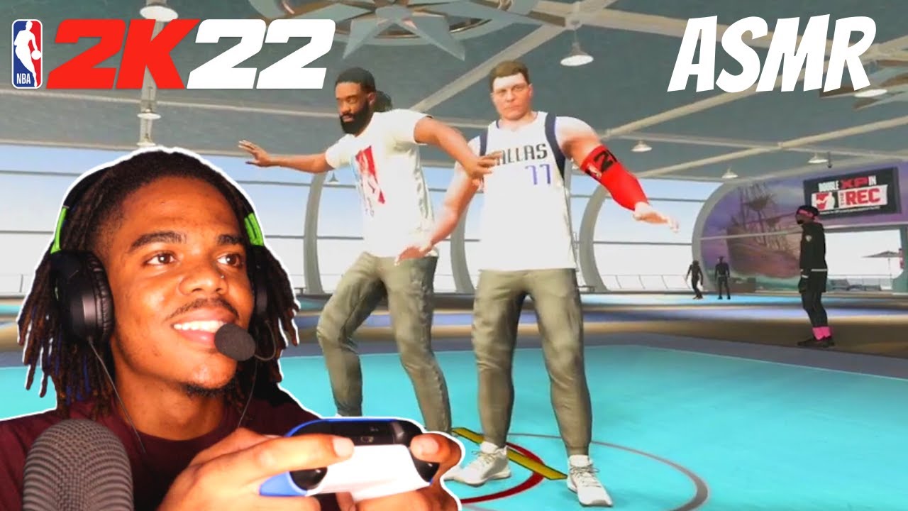 ASMR Playing NBA 2K22 Collab With ASMRCollectNPlay Controller Sounds YouTube