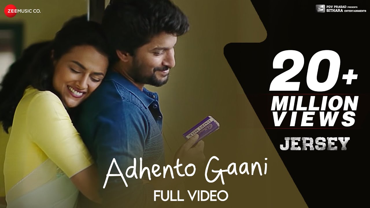 Adhento Gaani Vunnapaatuga   Full Video  JERSEY  Nani Shraddha Srinath  Anirudh Ravichander