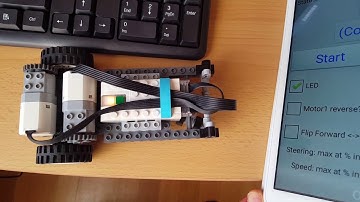 Tilt to Drive App for a Lego WeDo 2.0 skid-steer car