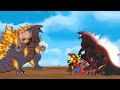 FIRE GODZILLA EARTH vs Godzilla Monsters Ranked From Weakest To Strongest: Size Comparison/ANIMATION
