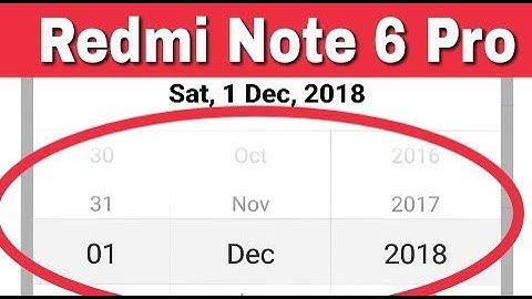 Redmi Note 6 Pro || How To Change Time And Date Settings And Set Automatic Data & Time