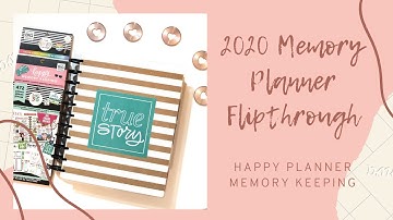 2020 Happy Planner Memory Keeping Flipthrough