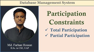 Lec: 28 | Participation Constraints | DBMS | Bangla Tutorial