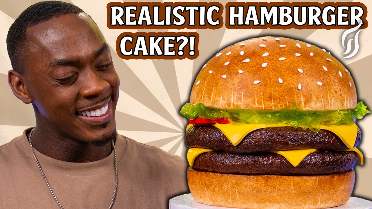 Making a Hamburger Cake!