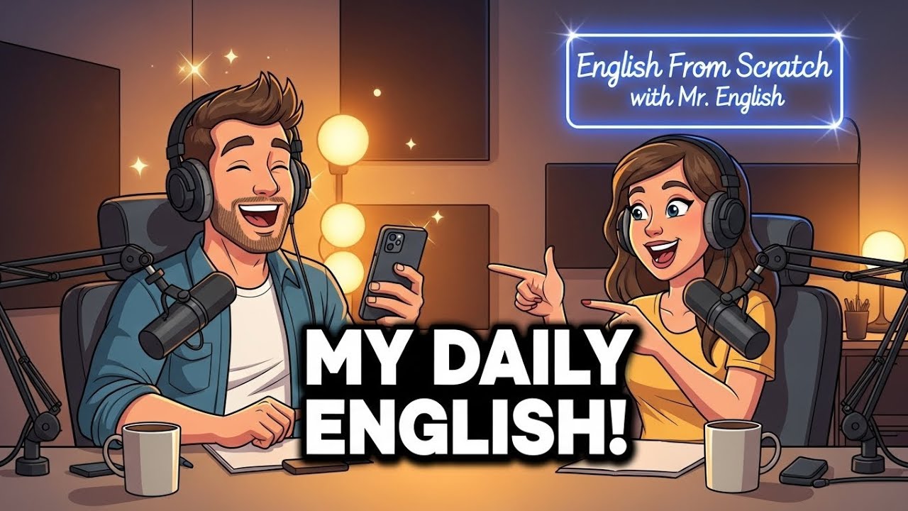 Daily Routine in English (A1–A2) | Easy Words & Sentences | Mr. English (English From Scratch)