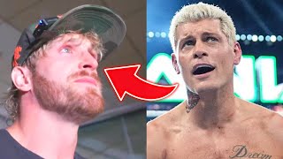 Logan Paul EMOTIONAL Watching WRESTLEMANIA