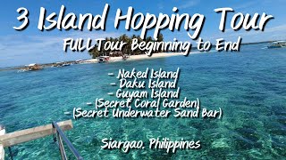 The FULL 3 Island Hopping Tour Siargao + 2 Secret Spots COMPLETE TOUR