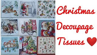 Christmas Decoupage Tissues for sale / Rs.35 each/ Decoupage Tissues for sale