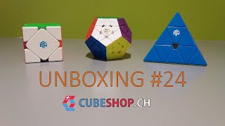 Gan Skewb M - Dayan Megaminx V2M - Gan Pyraminx M | UNBOXING CUBESHOP.CH