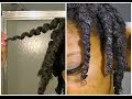 TWIST OUT using Cantu Leave in Conditioning Repair Cream - NO FLAKES-  PT 1