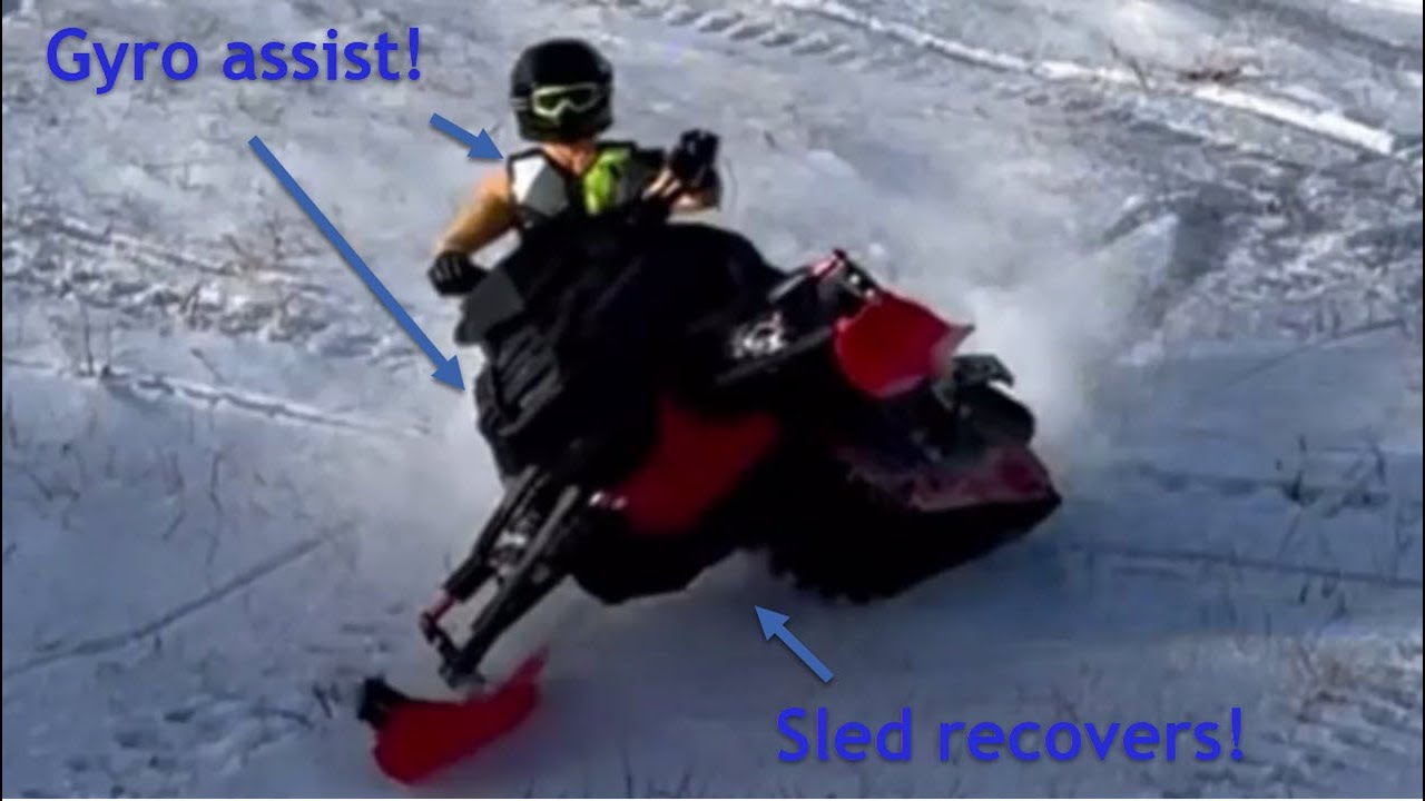 Skeeride RC snowmobile with gyro and sway bar for ultra stability ...