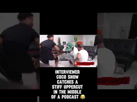 Interviewer Coco Show Catches A Nasty Uppercut In The Middle Of A Podcast 