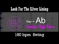 Look For The Silver Lining - with Intro + Lyrics in Ab (Female) - Jazz Sing-Along