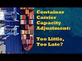 Container Carrier Capacity Adjustment: Too Little, Too Late?