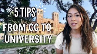 How to TRANSFER from Community College to a University