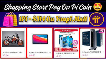 Boom 💥 Start Shopping With Pi Coin Today On Youpi.com 🤩 Buy MacBook on π0.60 🎉 1Pi = $314 🤑 #crypto