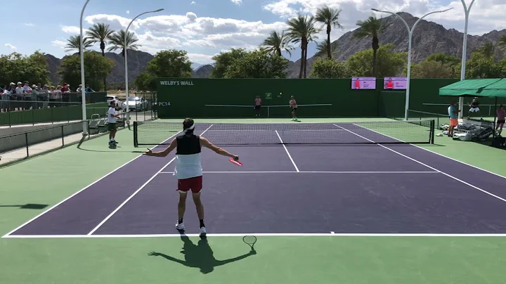 Taylor Fritz & Alexander Zverev - Court Level Prac...