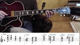 Jazz Guitar - C blues - Barry Galbraith comping