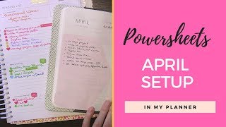 Powersheets April 2019 Setup