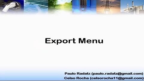 16- Export Menu