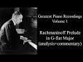 Rachmaninoff plays his gflat major prelude op 23 no 10 analysiscommentary