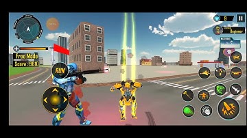 Bee  Robot transformation ll robot car Android gems video