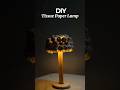 DIY Tissue Paper Lamp | Easy & beautiful Home decor idea | #diy #crafts #shorts #viralshorts