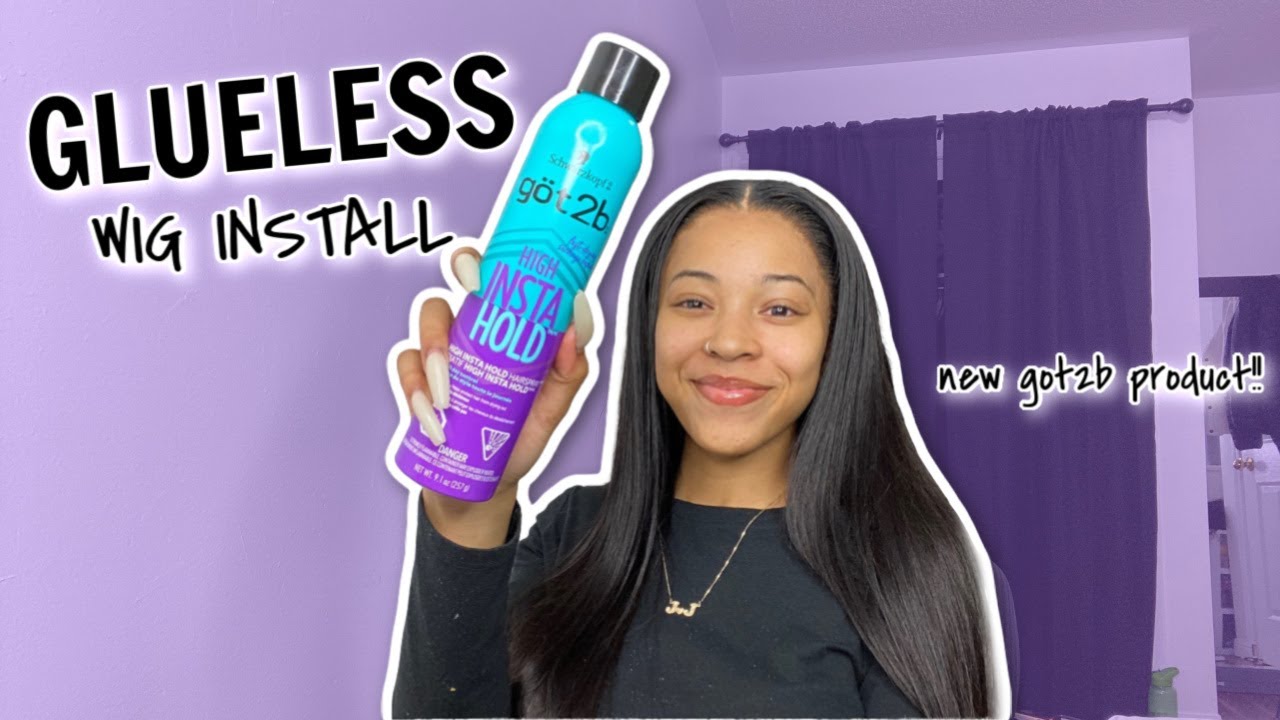 Glueless Wig Install Using Got2b High Insta Hold Hairspray Kiss Love